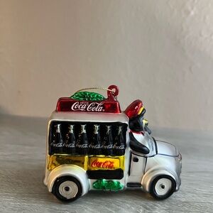 Coca Cola Penguin Delivery Truck Ornament